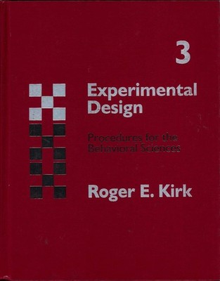 Experimental Design: Procedures for Behavioral Sciences