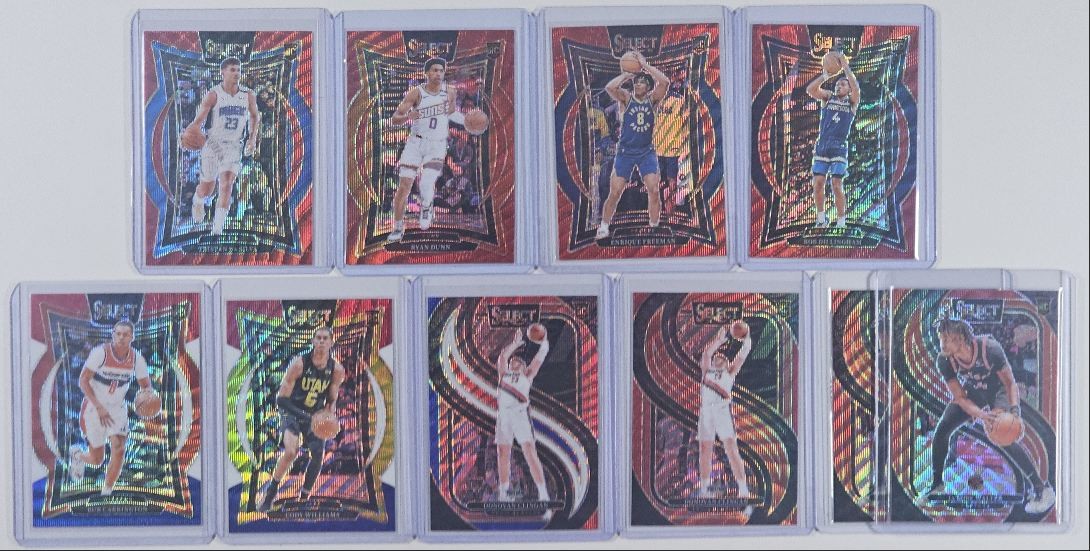 [10] RYAN DUNN TRISTAN DA SILVA 2024-25 SELECT CONCOURSE RED WAVE RC Q4523