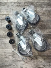 Caster 4" Wheel Set for Stainless Steel Commercial Kitchen Prep Tables
