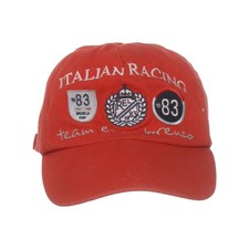 Enzo Lorenzo, Baseball-Mütze, Größe: ONE SIZE, Baumwolle, Rot #1bD