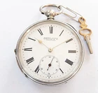 1900 SILVER CASED 3/4 PLATE 15 JEWELS LEVER POCKET WATCH HAMILTON CALCUTTA WO