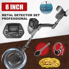 Entry Metal Detector 7.8" Waterproof Coil 6.5KHz 2 Modes Portable Telescopic
