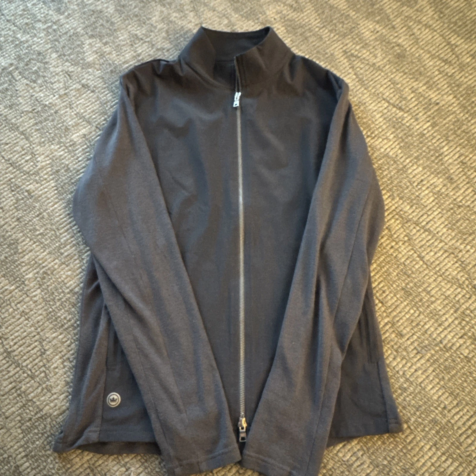 Peter Millar Solstice Hybrid Full Zip Cardigan Steel MS24XK66 NWT image 1