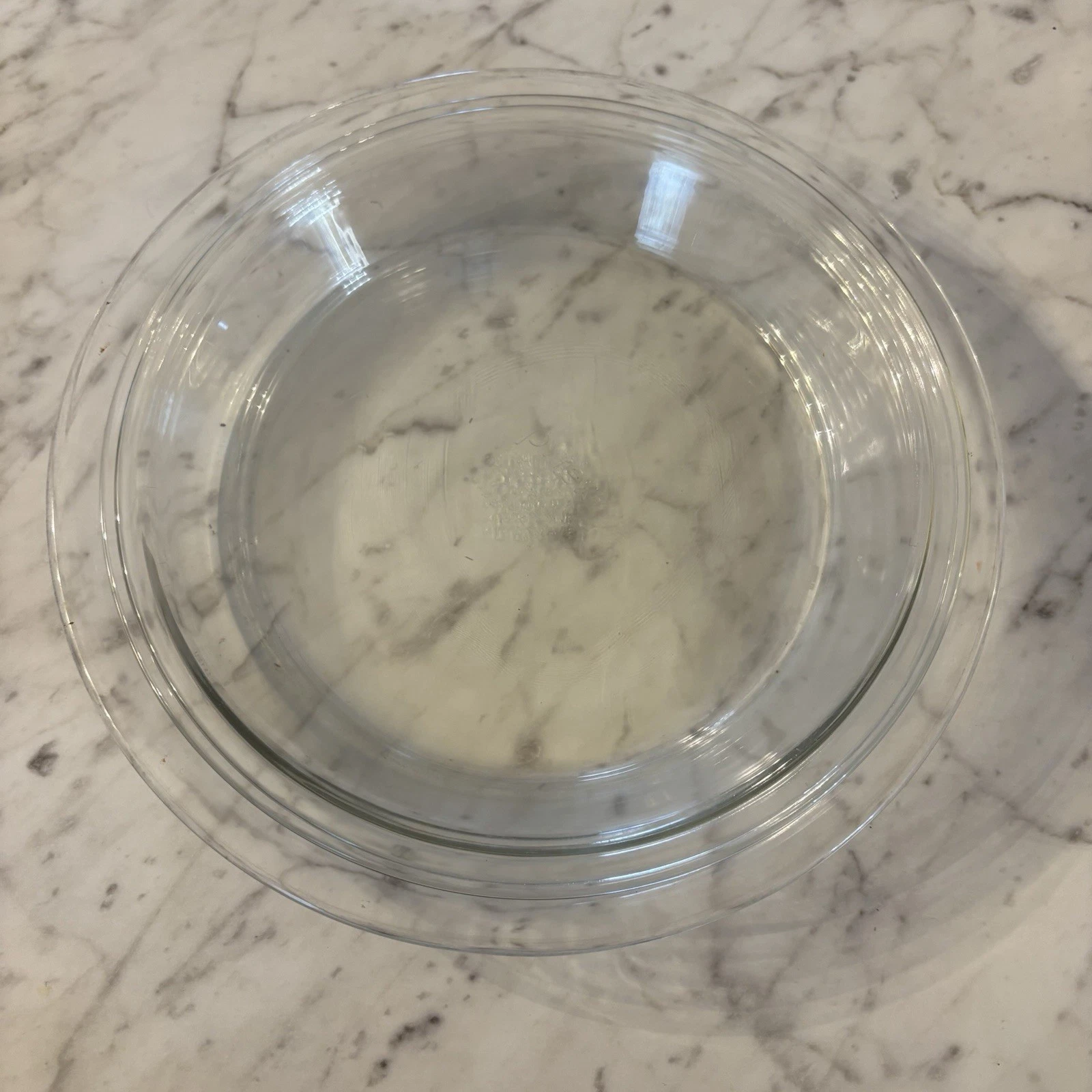 3 Vintage Pyrex Corning #209 Glass Pie Plate Baking Dish Pan 8, 9, 10 inch Clear