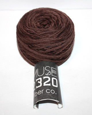 MUSE 2320 Fiber Co. Crow Collection Color Black Walnut Merino Wool Cake Yarn