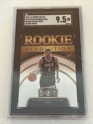 2023-24 Select Victor Wembanyama Rookie Revolution Silver Prizm RC #9 SGC 9.5