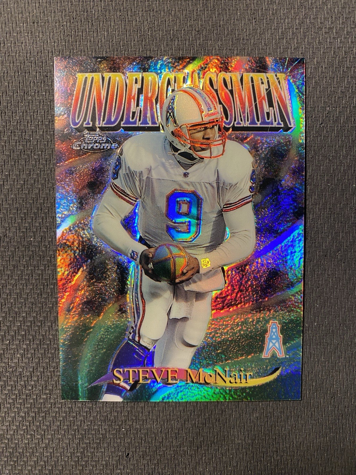 Steve Mcnair 1997 Topps Chrome Underclassmen Refractor Card