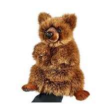 Hansa Toy 7954 Brown Bear Hand Puppet Cuddly Toy Plush Toy