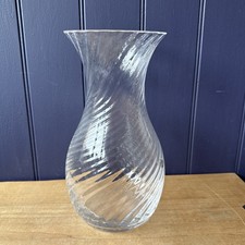 DARTINGTON GLASS RIPPLE ROMAN VASE (FT285) HANDMADE LEAD CRYSTAL DECOR WITH BOX