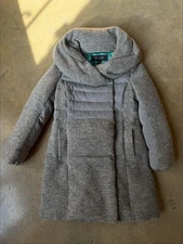 Atsuro Tayama Grey Down Insulated Coat size Small Made in Japan