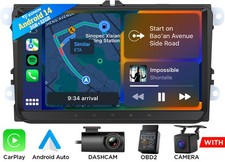 9" Android 14 Carplay For VW Golf Jetta Passat Car Stereo Radio GPS HeadUnit DSP