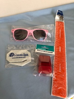 Childrens Sunglasses, Letter Opener, Bazic Flexible Ruler & Pencil Sharpener #G2