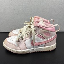 Air Jordan 1 Mid PreSchool Pearl Pink White DQ8424-600 Youth Size 1Y Girls Shoes