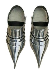 Medieval Knight Sabaton Feet Armor Shoes Steel LARP Warrior Cosplay Costume
