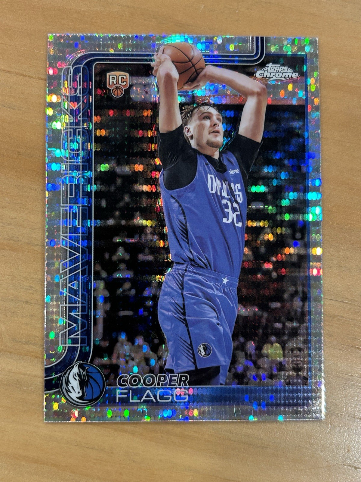 2025-26 Topps Chrome Cooper Flagg Pulsar Refractor RC #251 Dallas Mavericks