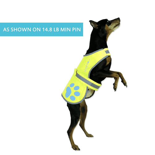 Dog Reflective Vest XS Size Yellow Hi Vis Safety Vest Keeps Dogs Visible - Picture 4 of 6