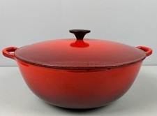 Le Creuset Enameled Cast Iron Soup Pot Vibrant Cerise Red No. 31 Used 