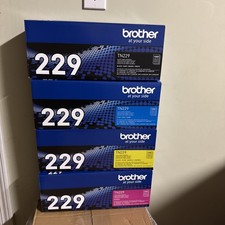 Brother TN229 4 Color Toner Set BK/C/Y/M New Fast Shipping - SEALED BOX