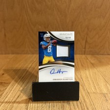 OMARION HAMPTON 2025 IMMACULATE True RPA Rookie Patch On Card Auto  /99