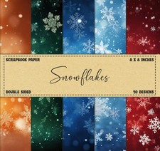 Snowflakes Scrapbook Paper: Decorative Craft Paper for Winter, Christmas Decorat