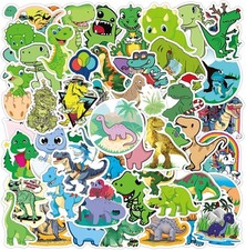 50 Pcs Cute Dinosaur Stickers for Kids, Water Bottle Sticker