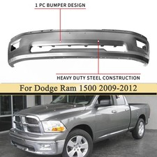One Piece Mineral Gray Metallic Steel Bumper For 2009-2012 Ram 1500 W Fog Light One Piece Mineral Gray Metallic Steel Bumper For 2009-2012 Ram 1500 W Fog Light