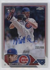 2023 Topps Chrome Rookie Refractor 232/499 Matt Swarmer #RA-MS Auto 12ty