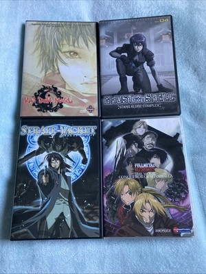Vintage Anime DVD Lot Of 4 With Inserts Ghost In The Shell Full Metal Alchemist
