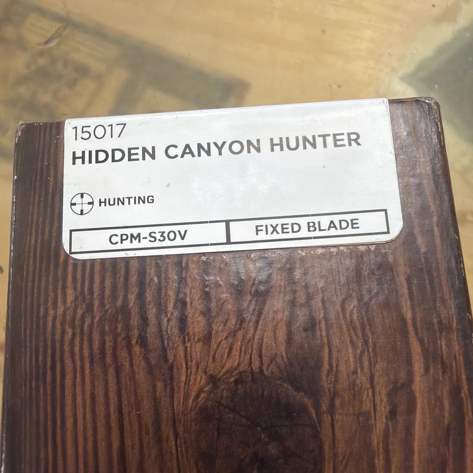 Benchmade HUNT 15017 Hidden Canyon Hunter Knife Stabilized Wood Handle - Image 4 of 4