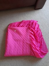 Vintage 60er / 70er Jahre gesteppte Nylon Tagesdecke Single