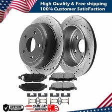 REAR Disc Rotor + Ceramic Brake Pads for 2005-2013 2014 2015 2016 Honda CR-V RDX