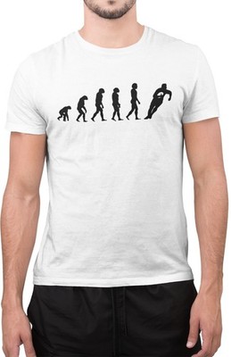 Lustige Evolution des Mannes Rugby Sport erstaunliche Neuheit Tumblr T-Shirt