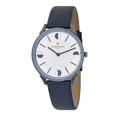 Pierre Cardin Pigalle Half Moon Blau Unisex Armbanduhr CPI.2009 - Bild 1 von 4