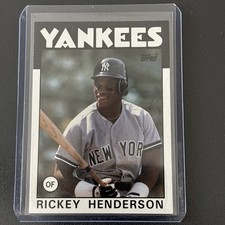 1986 Topps Rickey Henderson #500 NM Yankees HOF