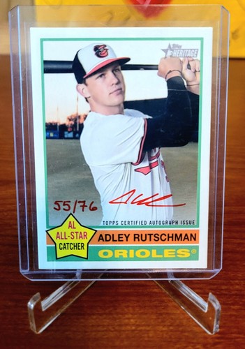 Adley Rutschman #ROA-ARU 2025 Topps Heritage High Number Real One Autograph card