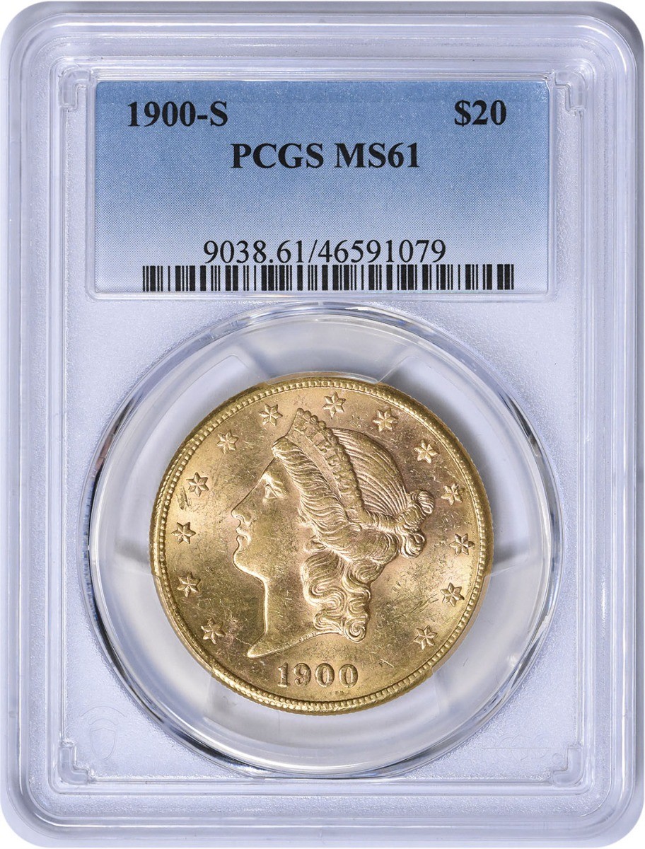 1900-S $20 Gold Liberty Head MS61 PCGS | eBay