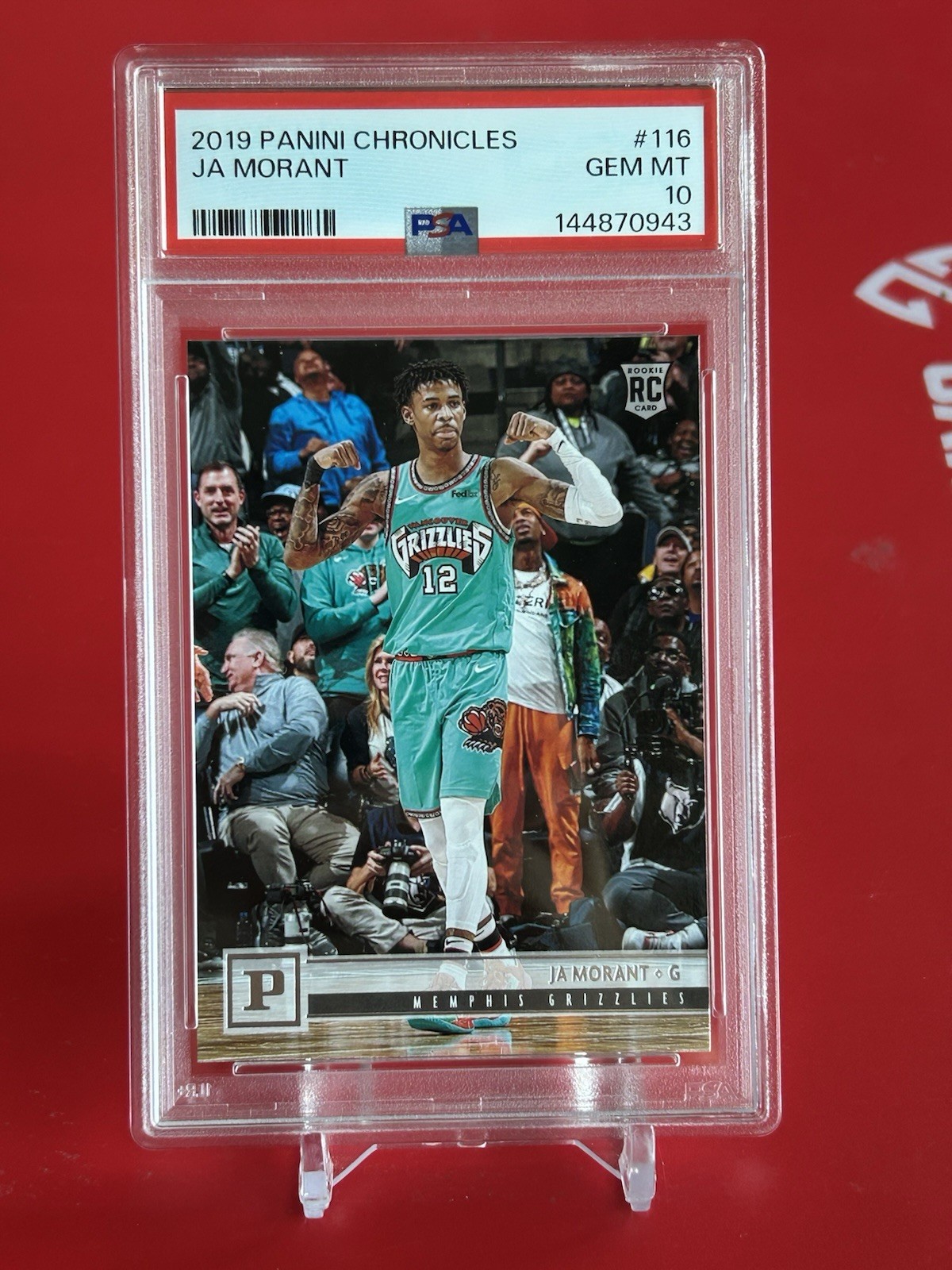 2019 Panini Chronicles - Ja Morant #116 Young Dolph Key Glock PSA 10 🔥 Gem Mint