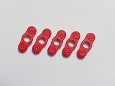 5 x LEGO 2526 (6440977) Red Epauletes for Imperial Soldiers Pirates - Brand New