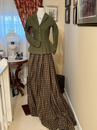 RIDING DRESS BUST 34 Waist 28 Chemisette/Pin (4 Pcs) WESTERN SASS Reenactment