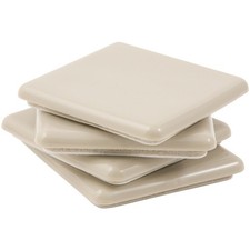 4 Piece 2.5 Inch Square Self-Stick Heavy Furniture Sliders for Carpeted Surfaces