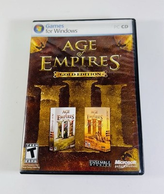 Age of Empires III Gold Edition PC CD Games for Windows with WarChiefs ML441
