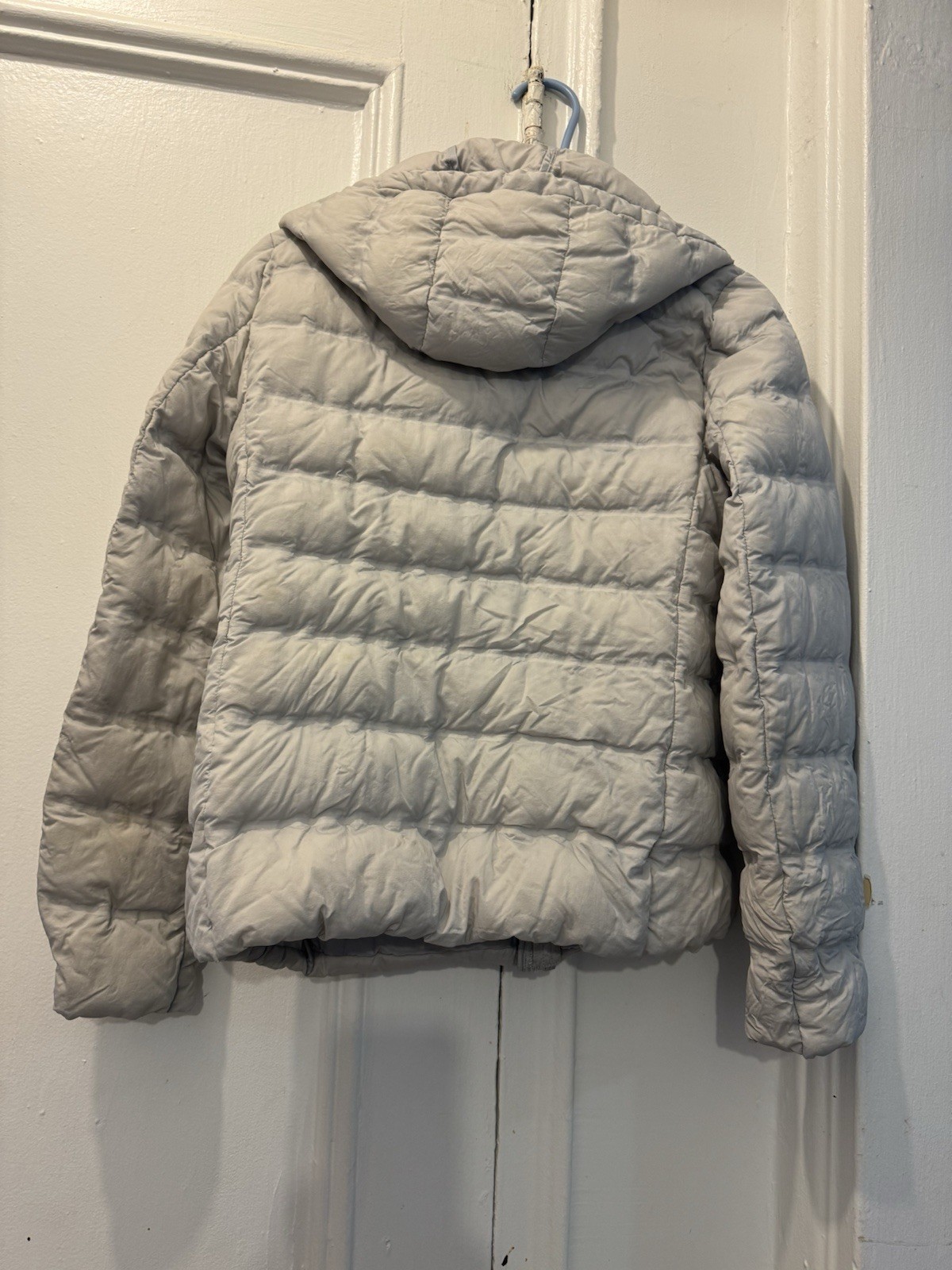 Uniglo Light Grey Down Jacket Medium - image 3