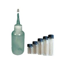 Sluice Monkey 3oz Sniffer Bottle and 5 Assorted Glass Vials for Your Gold Pannin