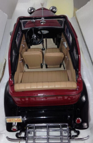 FRANKLIN MINT 1932 FORD V-8 BONNIE & CLYDES CAR MAROON BLACK 1/24 SCALE - Picture 4 of 6