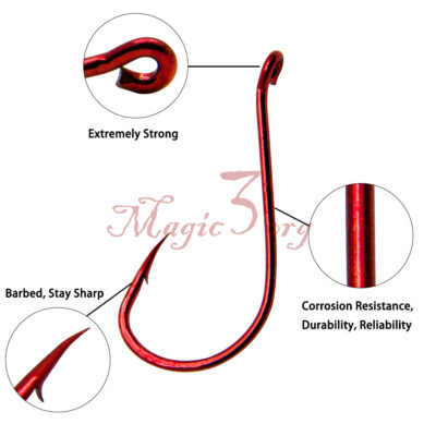 buy red fishing hooks Tru Turn Blood Assorted 40ct carbon steel and undergo a unique tempering process to ensure superior strength Red Treble Hooks