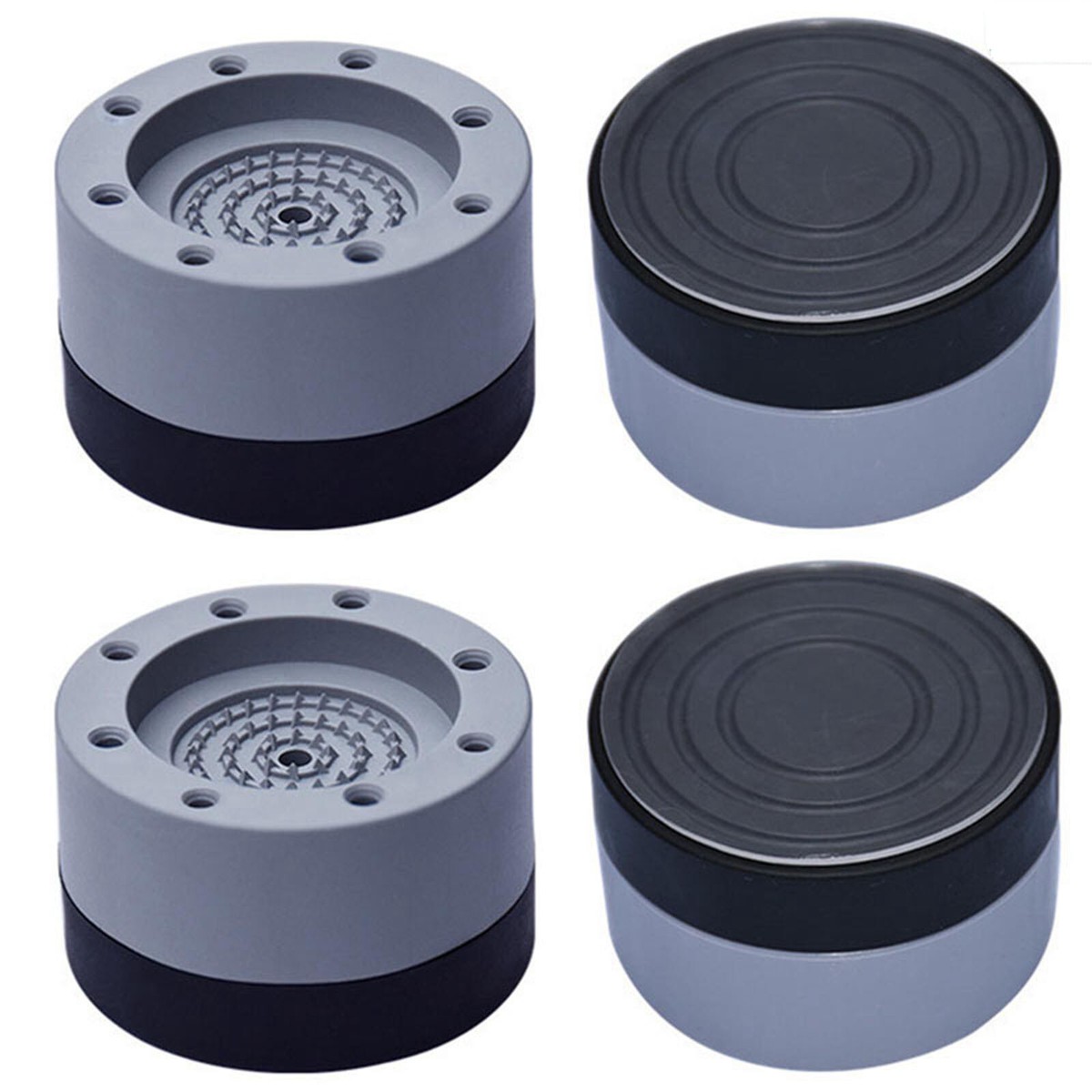 4-Pack Washing Machine Anti-Vibration Pads - 7mm Thick EVA Foam, Non-Slip (77mm)
