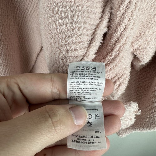 Barefoot Dreams Pink Ribbed CozyChic Cardi Cardigan Size Small Medium - Picture 6 of 6