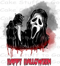 Halloween Scream Edible Cake Topper Decoration