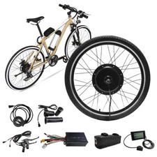 26 Inch Wheel Electric Bike Kit Hub Motor Conversion 48V 1000W EBike Hub Motor