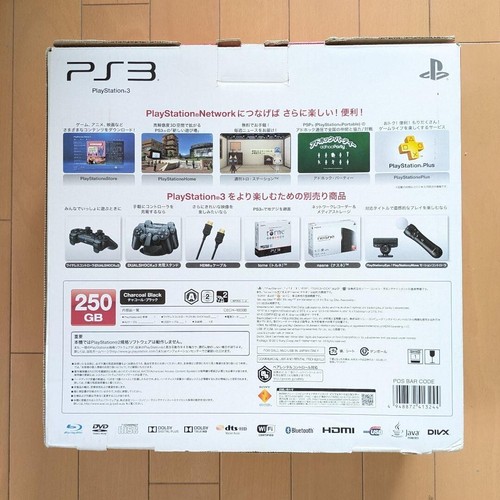 【NEW】Sony PS3 CECH-4000B 250GB Console Charcoal Black PlayStation 3 Game System - Picture 2 of 8